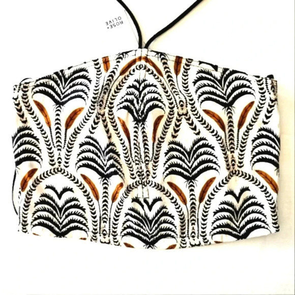 Rose and Olive Crop Top - Picture 1 of 4